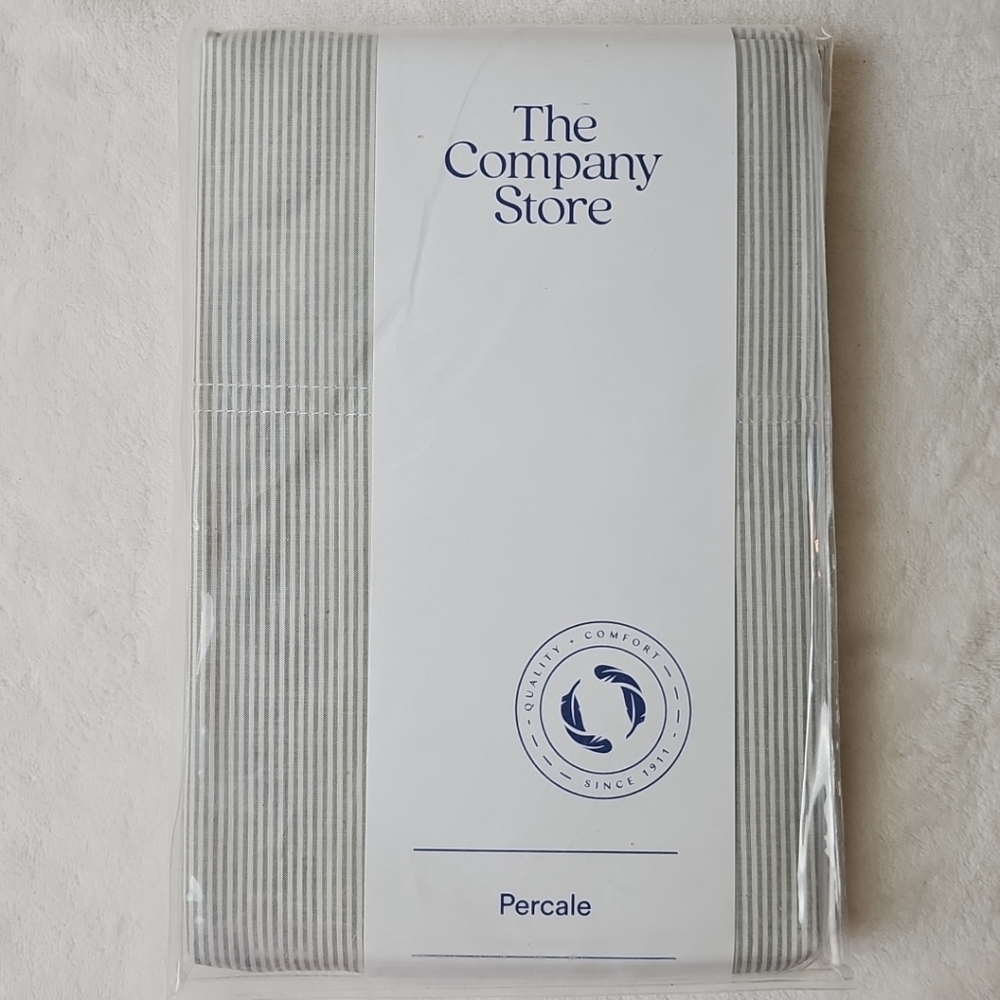 The Company Store Navy Percale Bedding